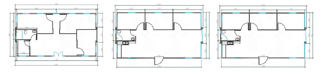 Rzuty mieszkania 70m2